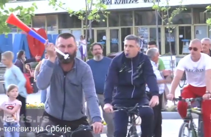 Обрадовић Протестна вожња у Чачку