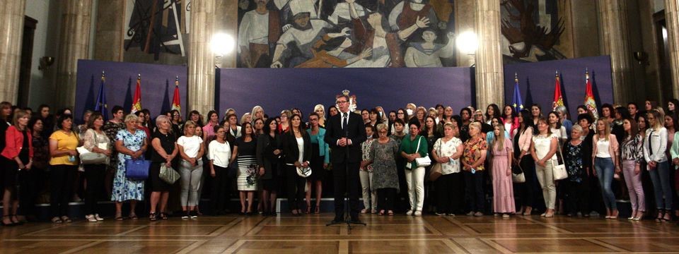 Вучић Пријем за жене рударе