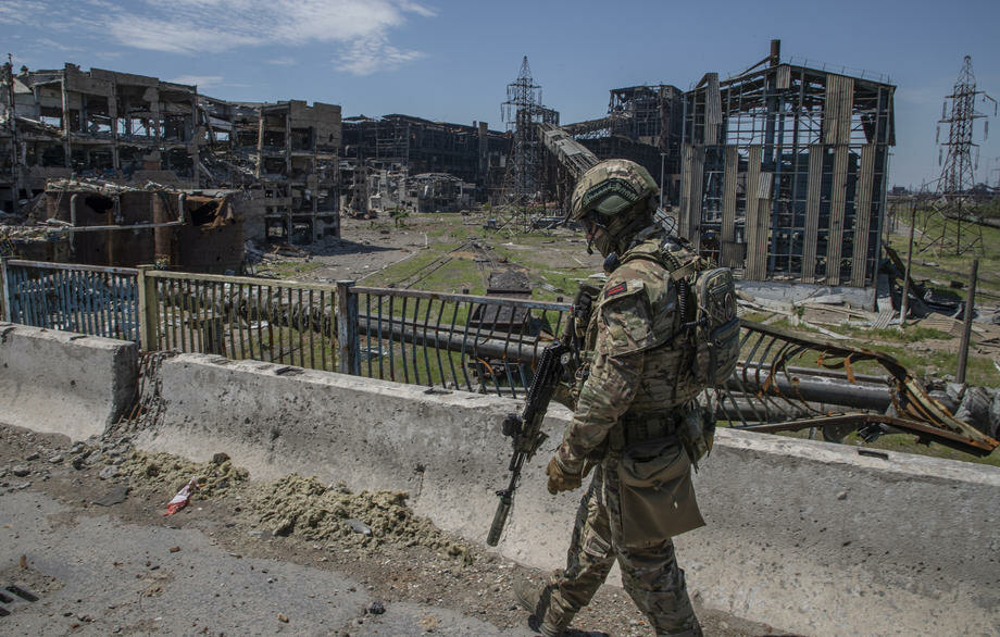 Azovstal steel plant in Mariupol